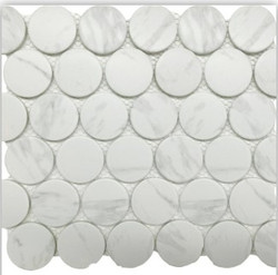 Roca CC Mosaics Plus Carrara Matte 2" Dot Mosaic